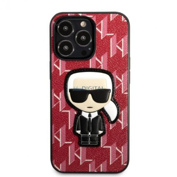 Karl Lagerfeld KLHCP13LPMNIKPI iPhone 13 Pro / 13 6.1" hardcase roșu/roșu Monogram Ikonik Patch