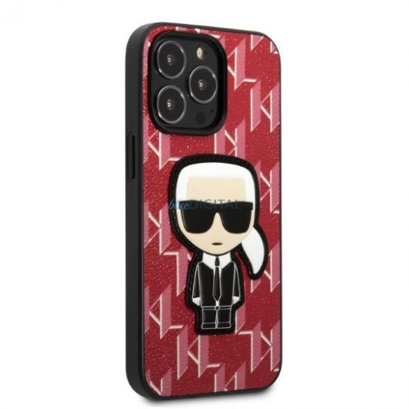 Karl Lagerfeld KLHCP13LPMNIKPI iPhone 13 Pro / 13 6.1" hardcase roșu/roșu Monogram Ikonik Patch