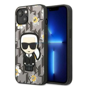 Karl Lagerfeld KLHCP13MPMNFIK1 iPhone 13 6.1" gri/gri Flower Ikonik Karl