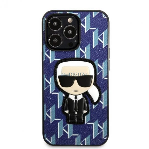 Karl Lagerfeld KLHCP13LPMNIKBL iPhone 13 Pro / 13 6.1" hardcase albastru/albastru Monogram Ikonik Patch