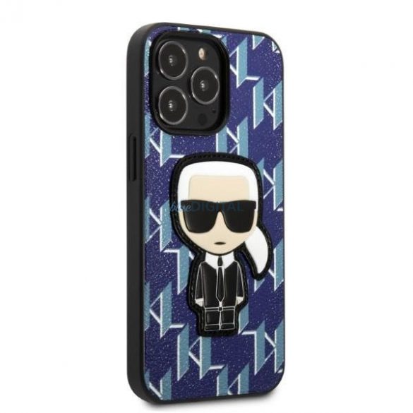 Karl Lagerfeld KLHCP13LPMNIKBL iPhone 13 Pro / 13 6.1" hardcase albastru/albastru Monogram Ikonik Patch