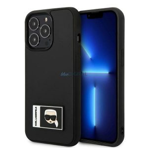 Karl Lagerfeld KLHCP13L3DKPK iPhone 13 Pro / 13 6,1" carcasa rigidă neagră Ikonik Patch