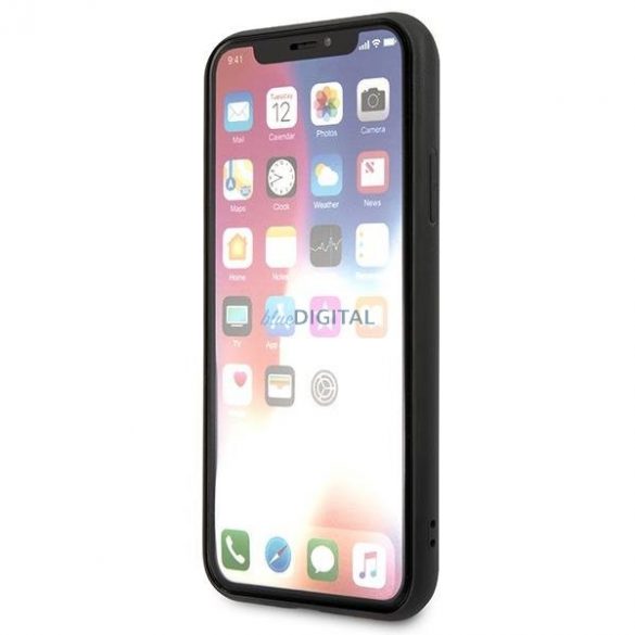 Karl Lagerfeld KLHCI65SAKICKCBK iPhone XS Max husă rigidă neagră/czarny Saffiano Karl&Choupette Head