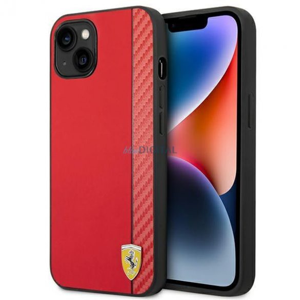 Ferrari FEHCP14SAXRE iPhone 14 6.1 "roșu / roșu hard Husă Carbon