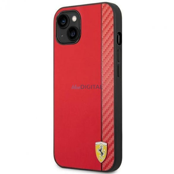 Ferrari FEHCP14SAXRE iPhone 14 6.1 "roșu / roșu hard Husă Carbon