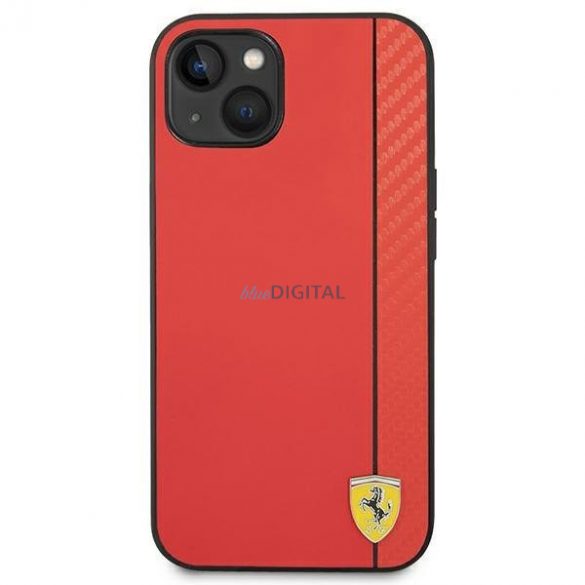 Ferrari FEHCP14SAXRE iPhone 14 6.1 "roșu / roșu hard Husă Carbon