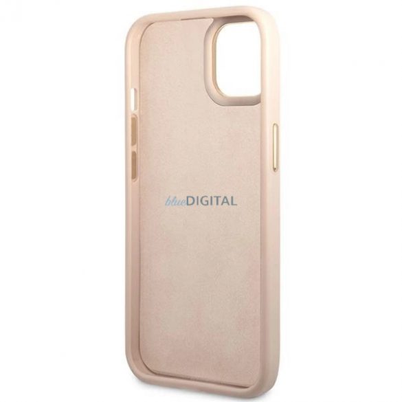 Husă Guess 4G Vintage Gold Logo pentru iPhone 14 - roz