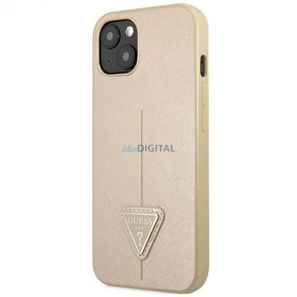 Guess GUHCP14SPSATLE iPhone 14 6,1" bej/bej hardcase SaffianoTriangle Logo