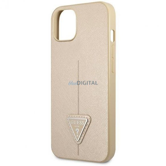 Guess GUHCP14SPSATLE iPhone 14 6,1" bej/bej hardcase SaffianoTriangle Logo