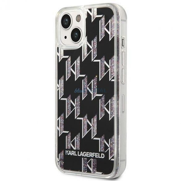 Karl Lagerfeld KLHCP14SLMNMK iPhone 14 6.1" hardcase negru/negru Liquid Glitter Monogram