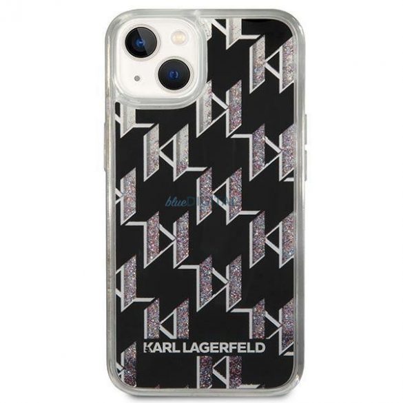 Karl Lagerfeld KLHCP14SLMNMK iPhone 14 6.1" hardcase negru/negru Liquid Glitter Monogram