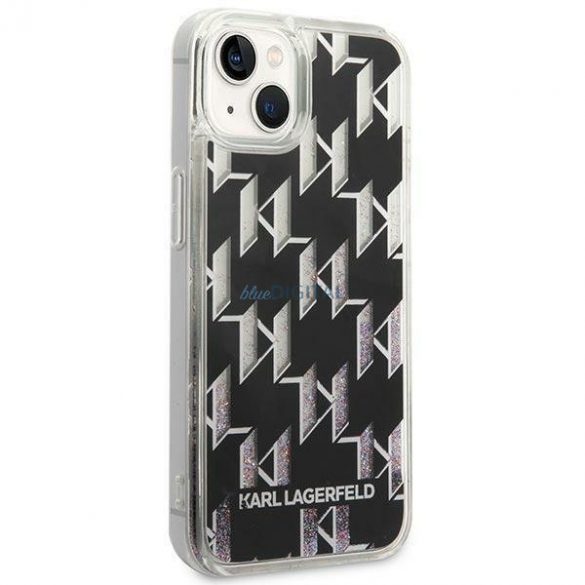 Karl Lagerfeld KLHCP14SLMNMK iPhone 14 6.1" hardcase negru/negru Liquid Glitter Monogram