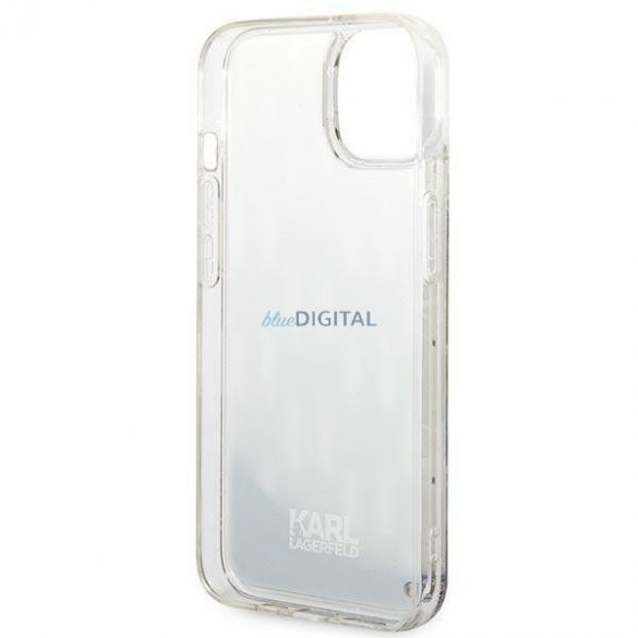 Karl Lagerfeld KLHCP14SLMNMS iPhone 14 6.1" hardcase argintiu/argintiu Liquid Glitter Monogram