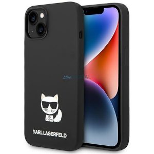 Karl Lagerfeld KLHCP14SSLCTBK iPhone 14 6.1" Hardcase negru / negru Silicon Choupette Body