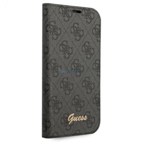 Guess GUBKP14SHG4SHK iPhone 14 6.1 "negru / carte neagră 4G Vintage Gold Logo