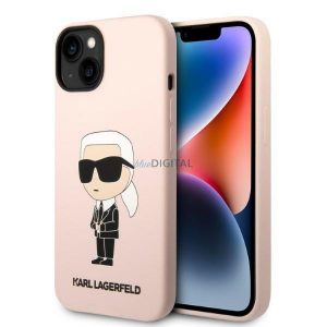 Karl Lagerfeld KLHMP14SSNIKBCP iPhone 14 6.1" hardcase roz/roz Silicon Ikonik Magsafe