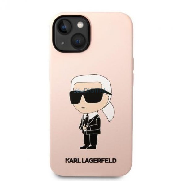 Karl Lagerfeld KLHMP14SSNIKBCP iPhone 14 6.1" hardcase roz/roz Silicon Ikonik Magsafe