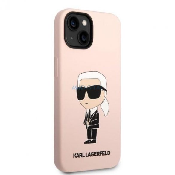 Karl Lagerfeld KLHMP14SSNIKBCP iPhone 14 6.1" hardcase roz/roz Silicon Ikonik Magsafe