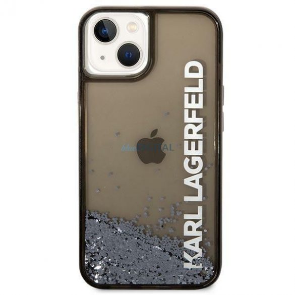 Karl Lagerfeld KLHCP14SLCKVK iPhone 14 6.1 "negru/negru hardcase Liquid Glitter Elong