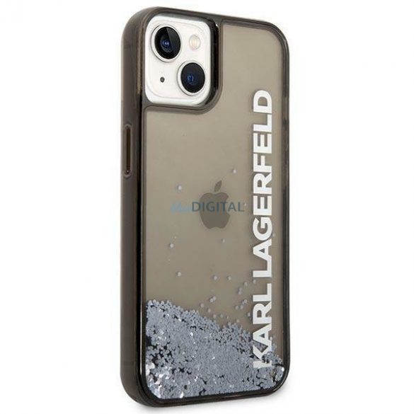 Karl Lagerfeld KLHCP14SLCKVK iPhone 14 6.1 "negru/negru hardcase Liquid Glitter Elong