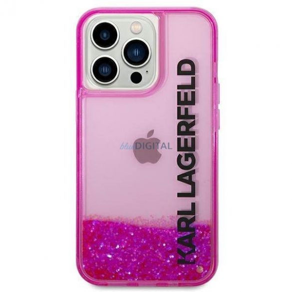 Karl Lagerfeld KLHCP14LLCKVF iPhone 14 Pro 6.1 "roz/roz hardcase Liquid Glitter Elong