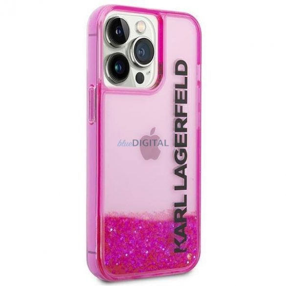 Karl Lagerfeld KLHCP14LLCKVF iPhone 14 Pro 6.1 "roz/roz hardcase Liquid Glitter Elong