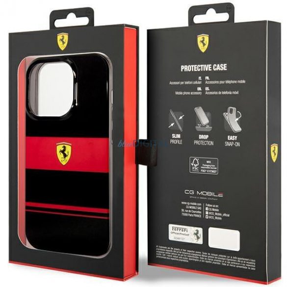 Ferrari FEHMP14XUCOK iPhone 14 Pro Max 6.7" negru/negru hardcase IMD Combi Magsafe