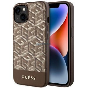 Guess GUHMP14SHGCFSEW iPhone 14 6.1" husă rigidă maro/brązowy GCube Stripes MagSafe