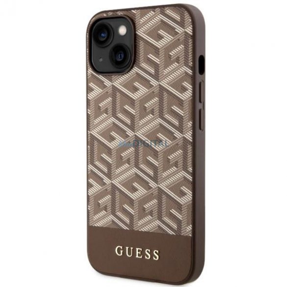 Guess GUHMP14SHGCFSEW iPhone 14 6.1" husă rigidă maro/brązowy GCube Stripes MagSafe