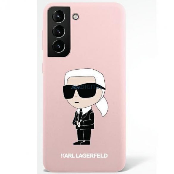 Karl Lagerfeld KLHCS23LSNIKBCP Sam S23 S918 Ultra hardcase roz/roz Silicon Ikonik