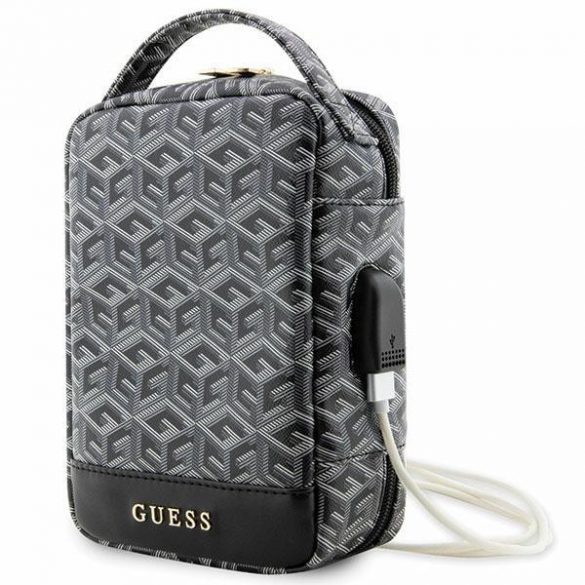 Geanta Guess GUHBHGCFSEK Organizator negru/negru GCube Stripe