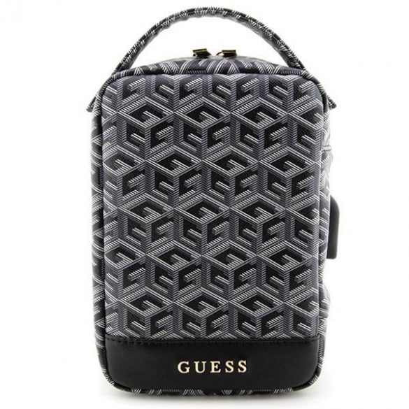 Geanta Guess GUHBHGCFSEK Organizator negru/negru GCube Stripe