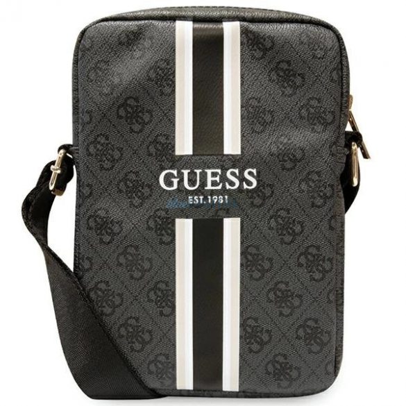 Geanta Guess 4G Stripes pentru tableta de 8" - neagra