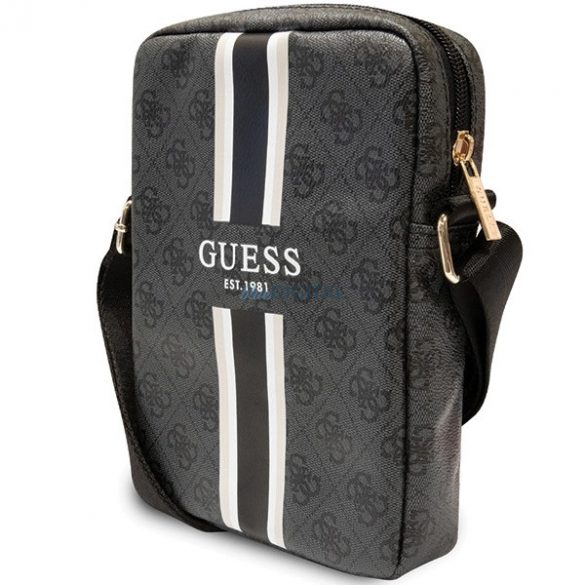 Geanta Guess 4G Stripes pentru tableta de 8" - neagra