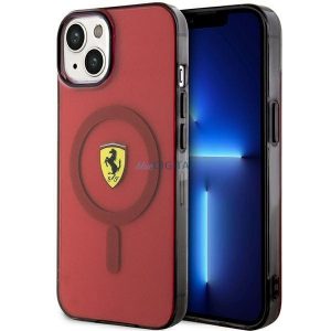 Ferrari FEHMP14SURKR iPhone 14 6.1" roșu/roșu Hardcase Translucent Magsafe