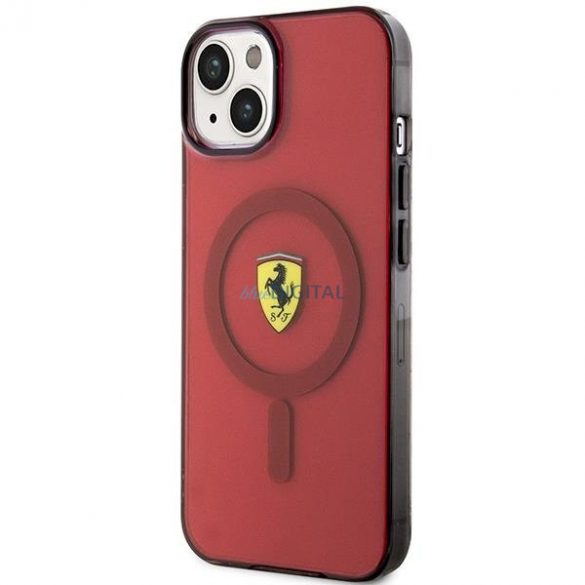 Ferrari FEHMP14SURKR iPhone 14 6.1" roșu/roșu Hardcase Translucent Magsafe