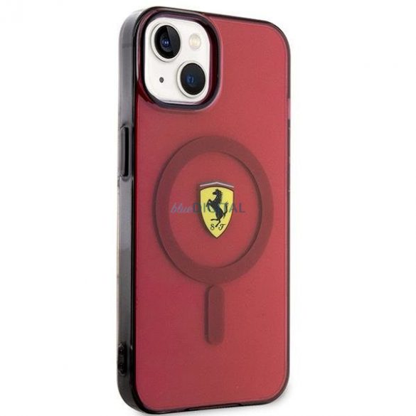 Ferrari FEHMP14SURKR iPhone 14 6.1" roșu/roșu Hardcase Translucent Magsafe