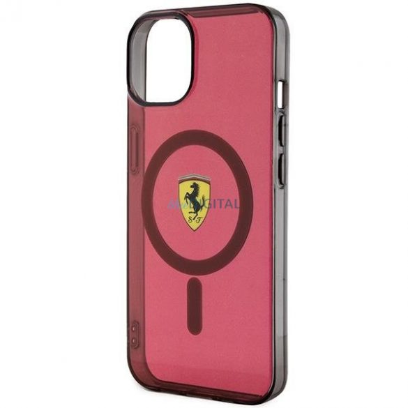 Ferrari FEHMP14SURKR iPhone 14 6.1" roșu/roșu Hardcase Translucent Magsafe