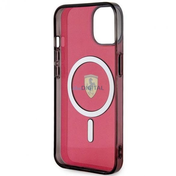 Ferrari FEHMP14SURKR iPhone 14 6.1" roșu/roșu Hardcase Translucent Magsafe