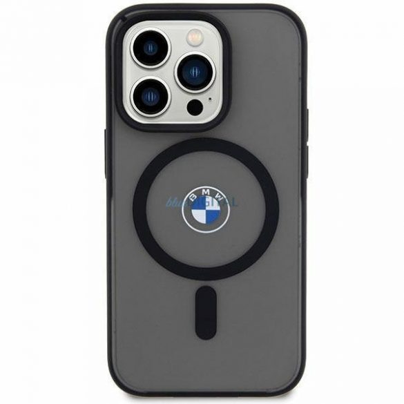 Husă BMW BMHMP14MDSLK iPhone 14 Plus 6.7" negru/negru husă rigidă Signature MagSafe