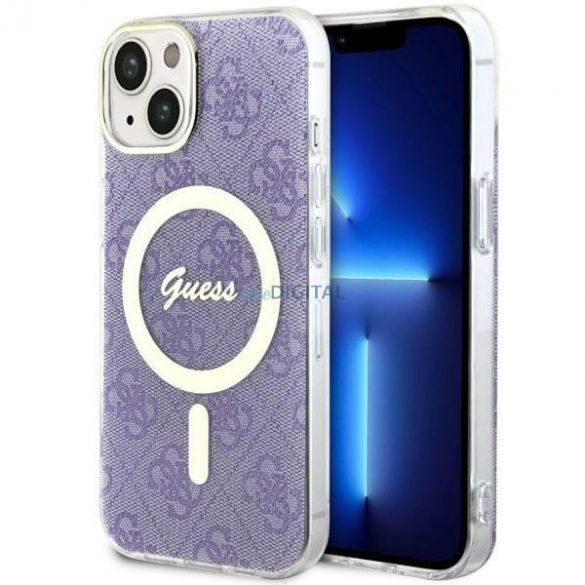 Guess GUHMP14SH4STU iPhone 14 6,1 inchi mov/violet hardcase 4G MagSafe