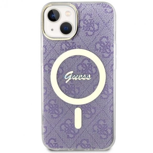 Guess GUHMP14SH4STU iPhone 14 6,1 inchi mov/violet hardcase 4G MagSafe