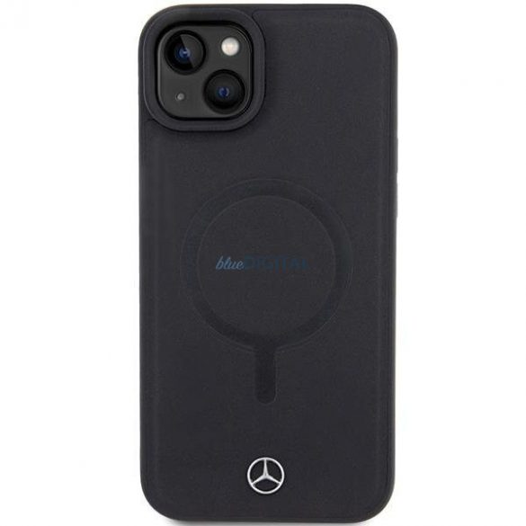 Mercedes MEHMP15S23RCMK iPhone 15 6.1" carcasă rigidă/neagră Smooth Leather MagSafe