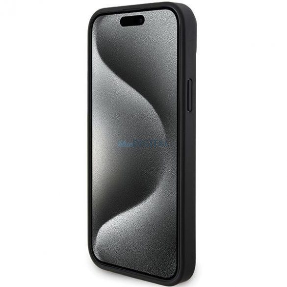 Mercedes MEHMP15S23RCMK iPhone 15 6.1" carcasă rigidă/neagră Smooth Leather MagSafe