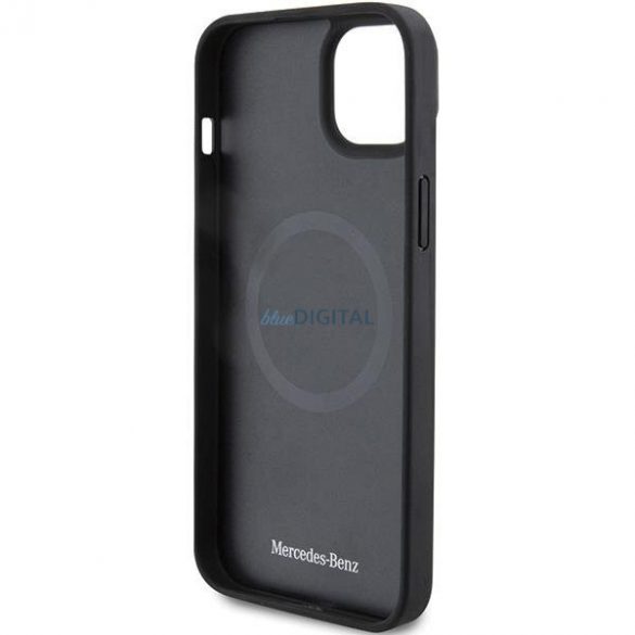 Mercedes MEHMP15S23RCMK iPhone 15 6.1" carcasă rigidă/neagră Smooth Leather MagSafe