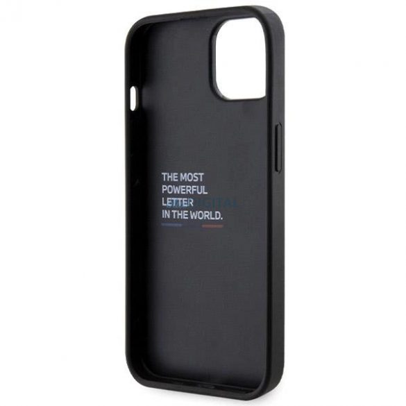 Husa BMW Grip Hot Stamp pentru iPhone 15 / 14 / 13 - neagra