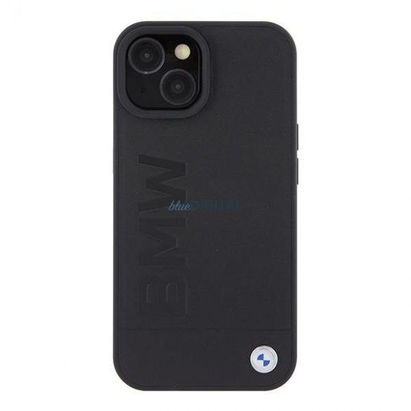 BMW BMHMP15SSLLBK iPhone 15 6.1" negru/negru Magsafe hard Husă Signature Logo Imprint