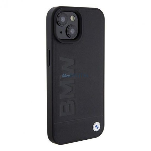 BMW BMHMP15SSLLBK iPhone 15 6.1" negru/negru Magsafe hard Husă Signature Logo Imprint