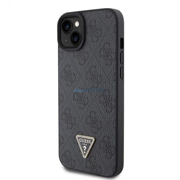 Guess GUHCP15SP4TDPK iPhone 15 6.1" negru/negru hardcase Piele 4G Diamond Triangle