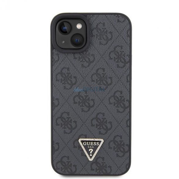 Guess GUHCP15SP4TDPK iPhone 15 6.1" negru/negru hardcase Piele 4G Diamond Triangle